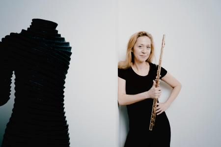 Marina Piccinini with flute