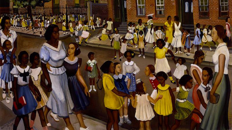 Allan Rohan Crite, School’s Out, Smithsonian Museum of American Art