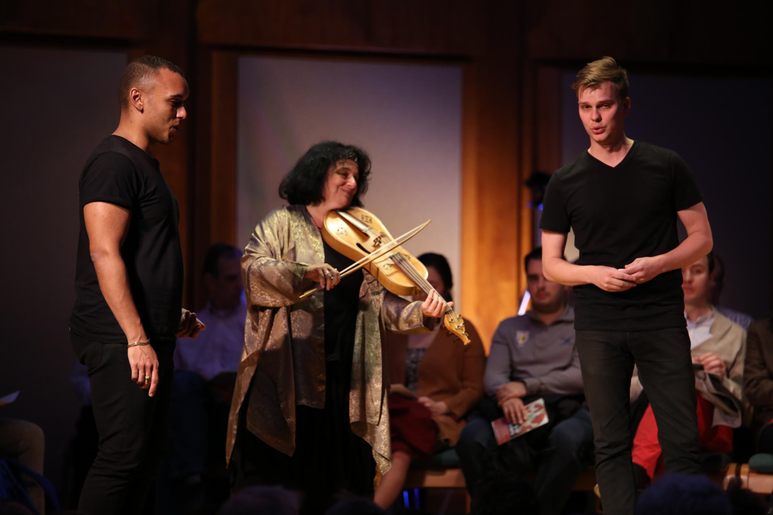 Photo from a performance of The Night's Tale by the Boston Camerata