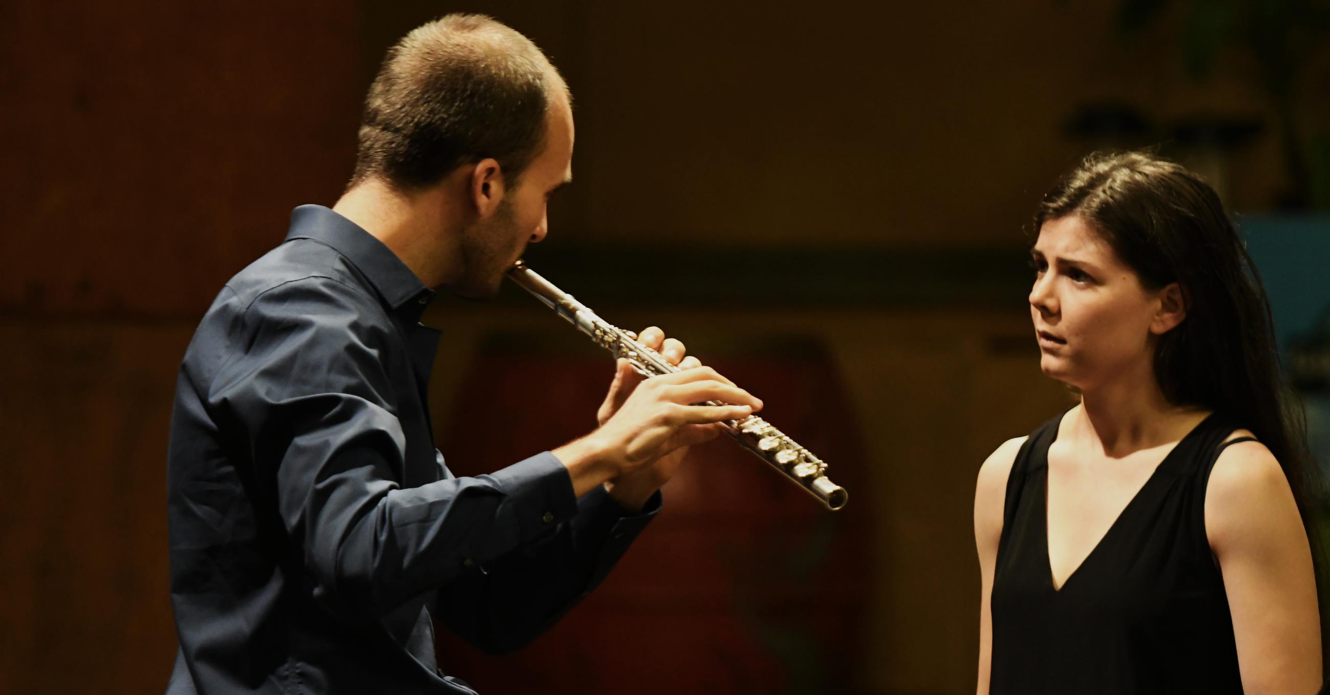 Lucy Fitz Gibbon and Francesco Camuglia performing Kate Soper's only the words