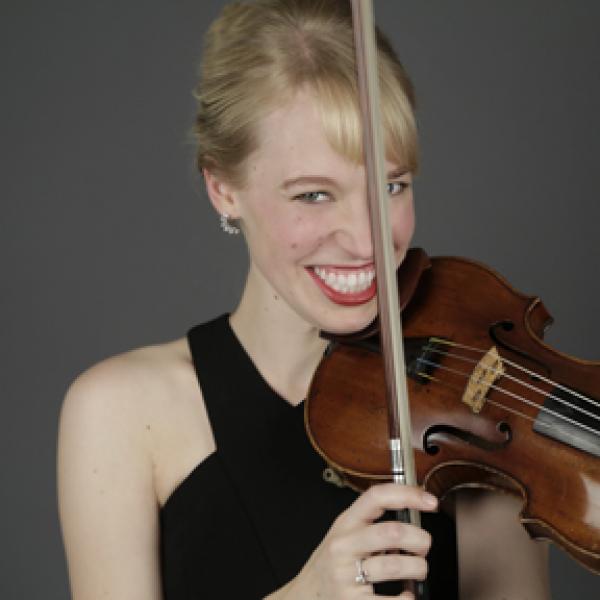 Robyn Bollinger with violin