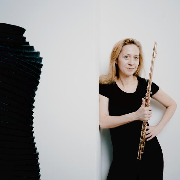 Marina Piccinini with flute