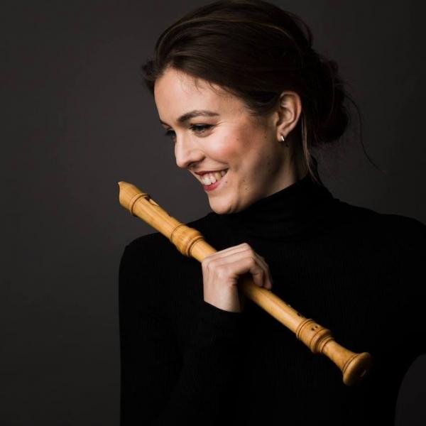 Tabea Debus with Recorder